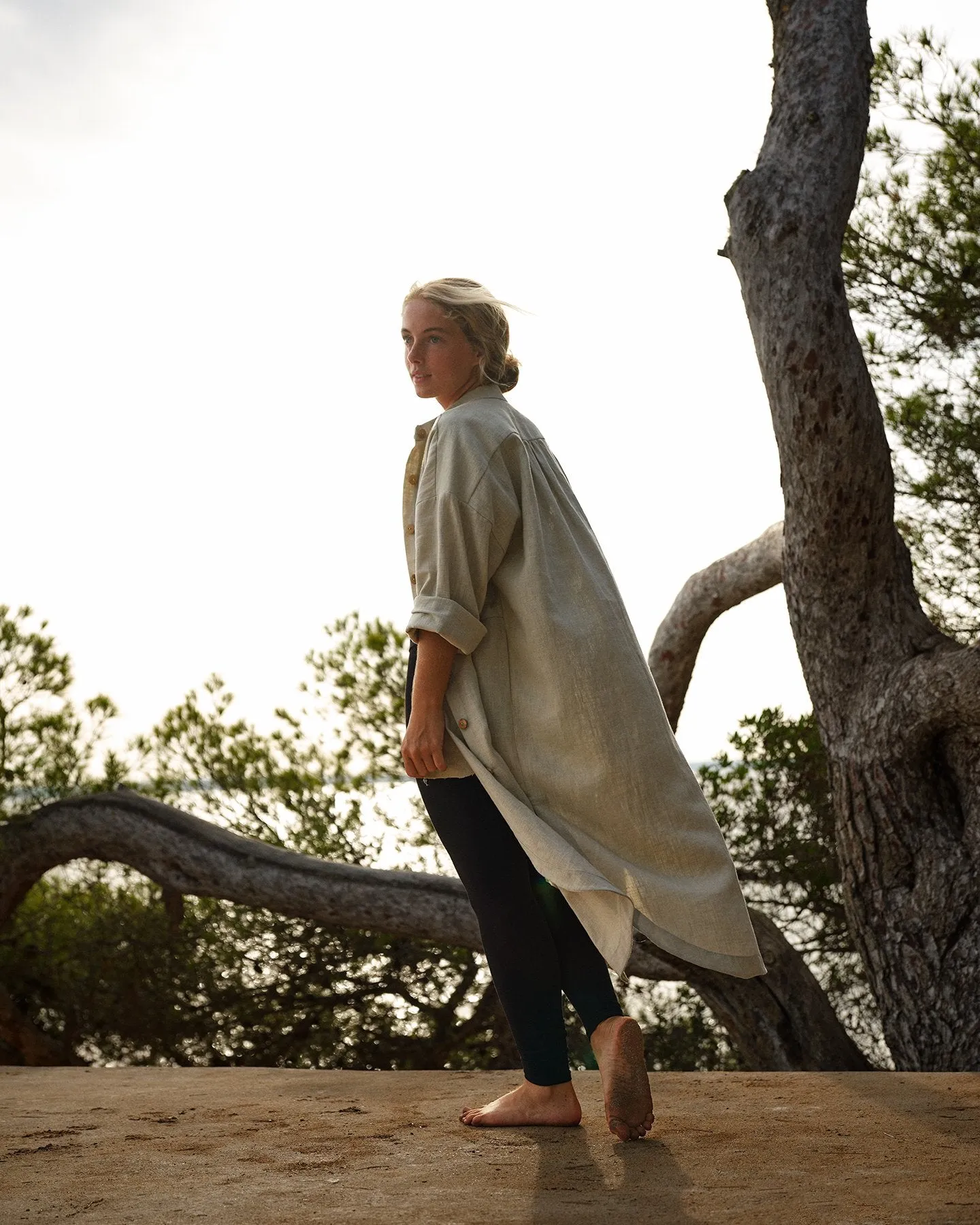 Trévol Shirt Dress In Canvas Linen