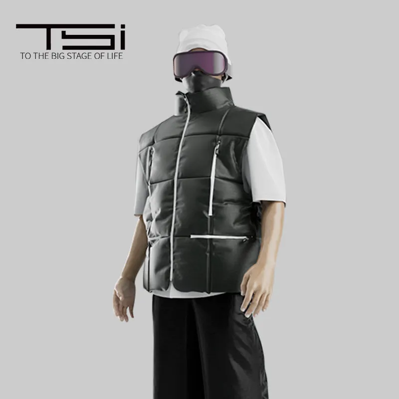 TSI Black Puff Down Mid-Layer