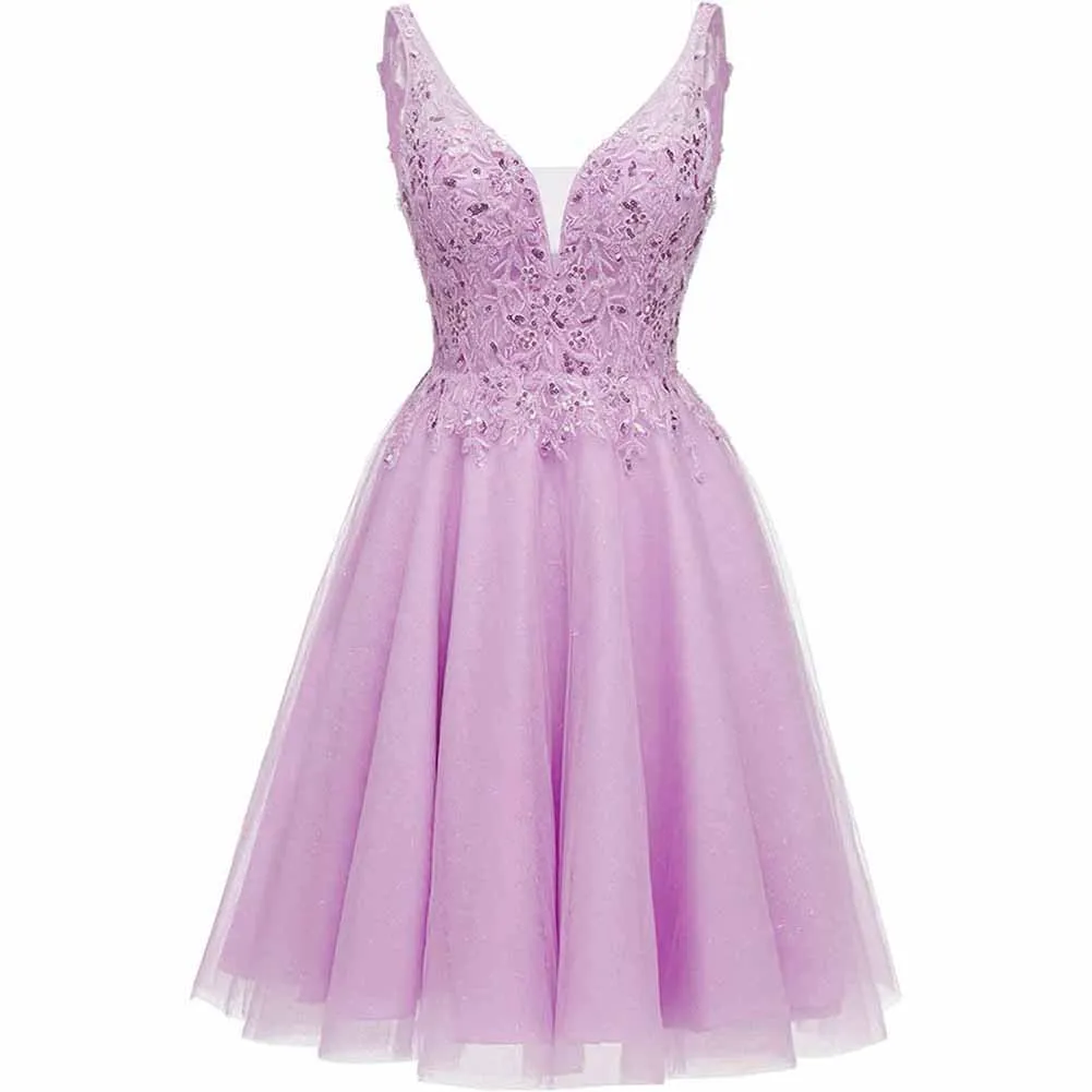Tutu Homecoming Dresses Short Prom Dresses for Teens Lace Cocktail Dress