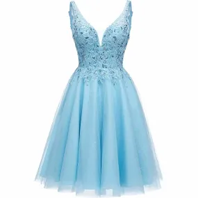 Tutu Homecoming Dresses Short Prom Dresses for Teens Lace Cocktail Dress