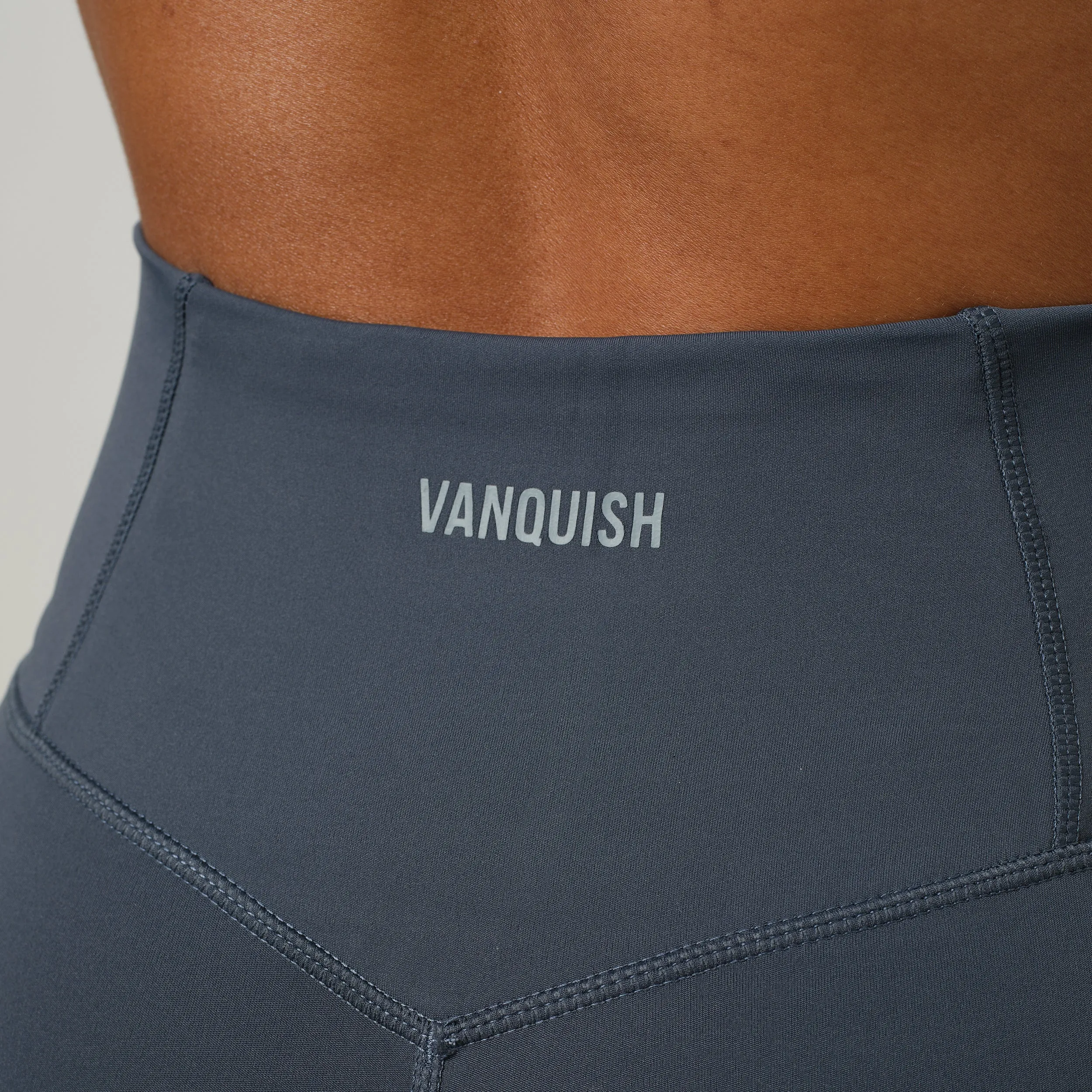VANQUISH ENHANCE PETITE STEEL BLUE HIGH-WAIST LEGGING