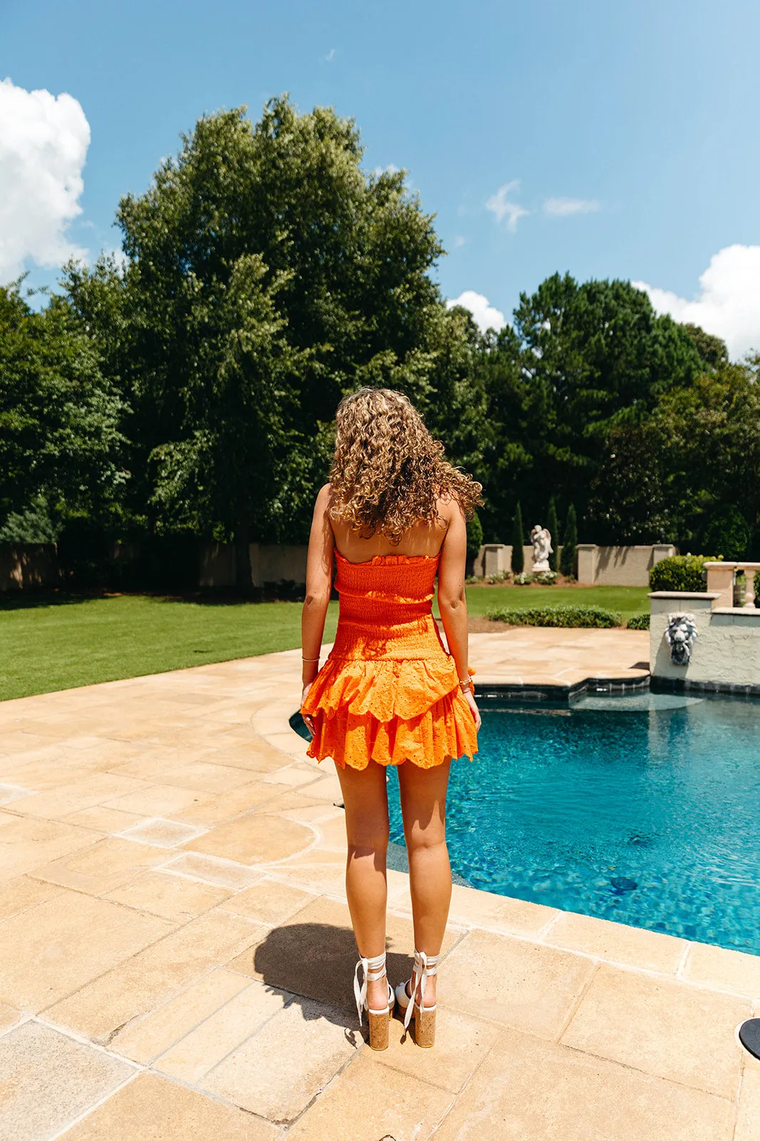 Victory Mini Dress - Orange