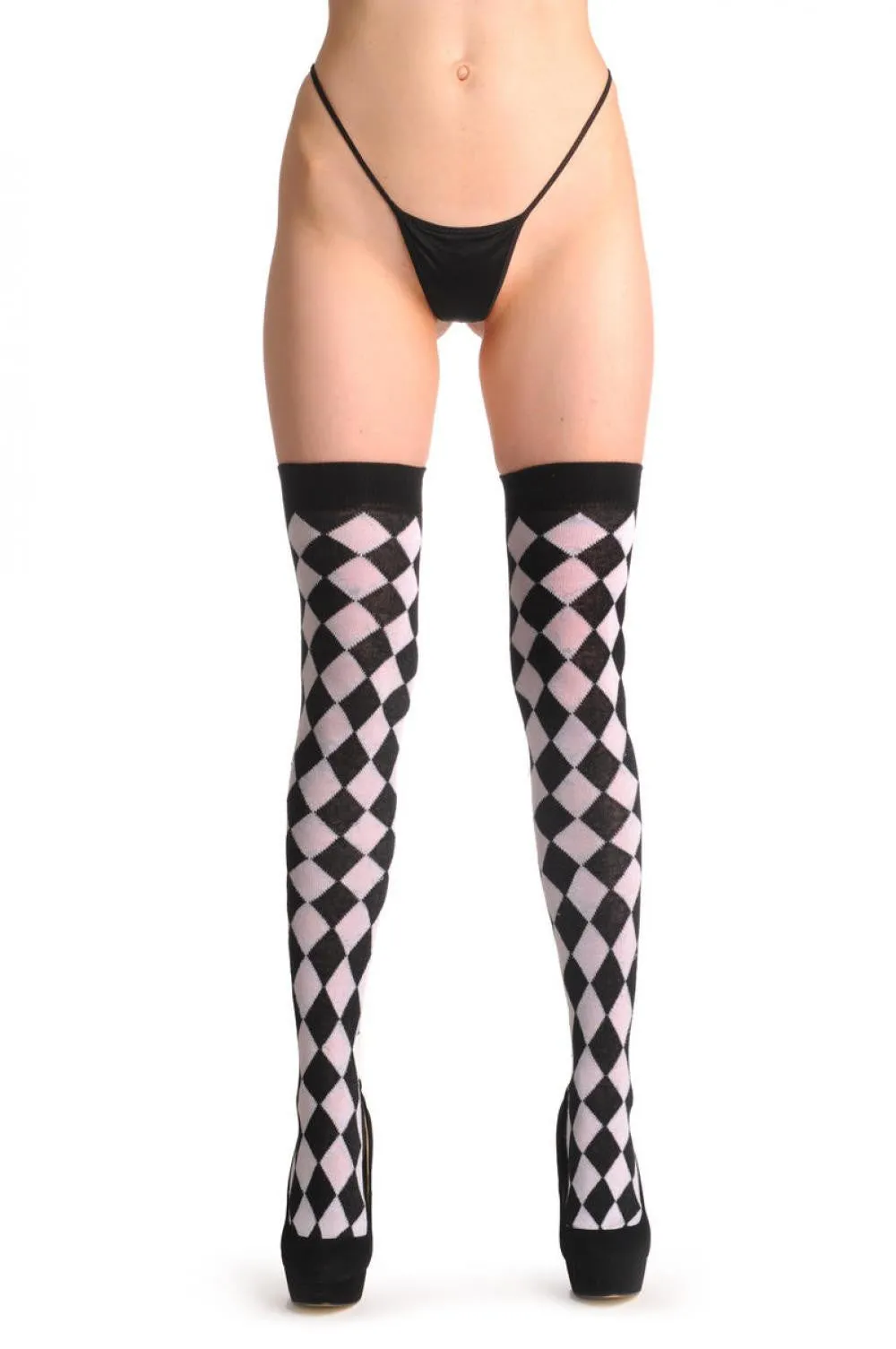 White Checkered Diagonal