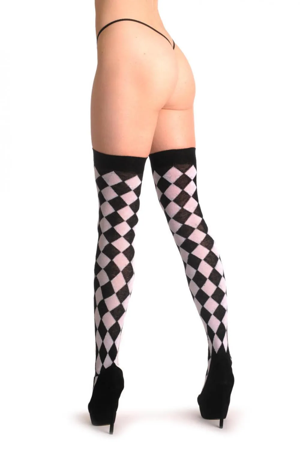 White Checkered Diagonal