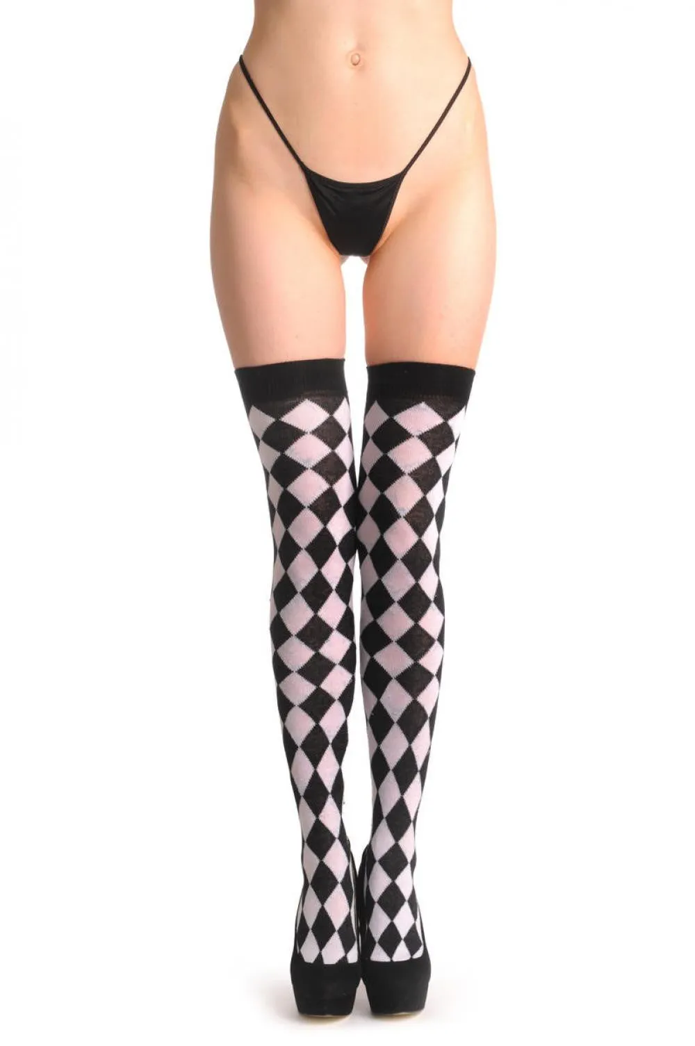 White Checkered Diagonal