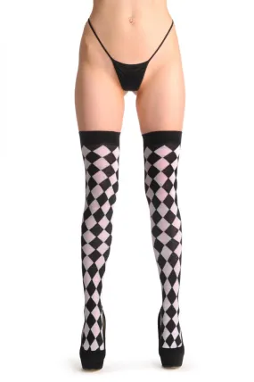 White Checkered Diagonal