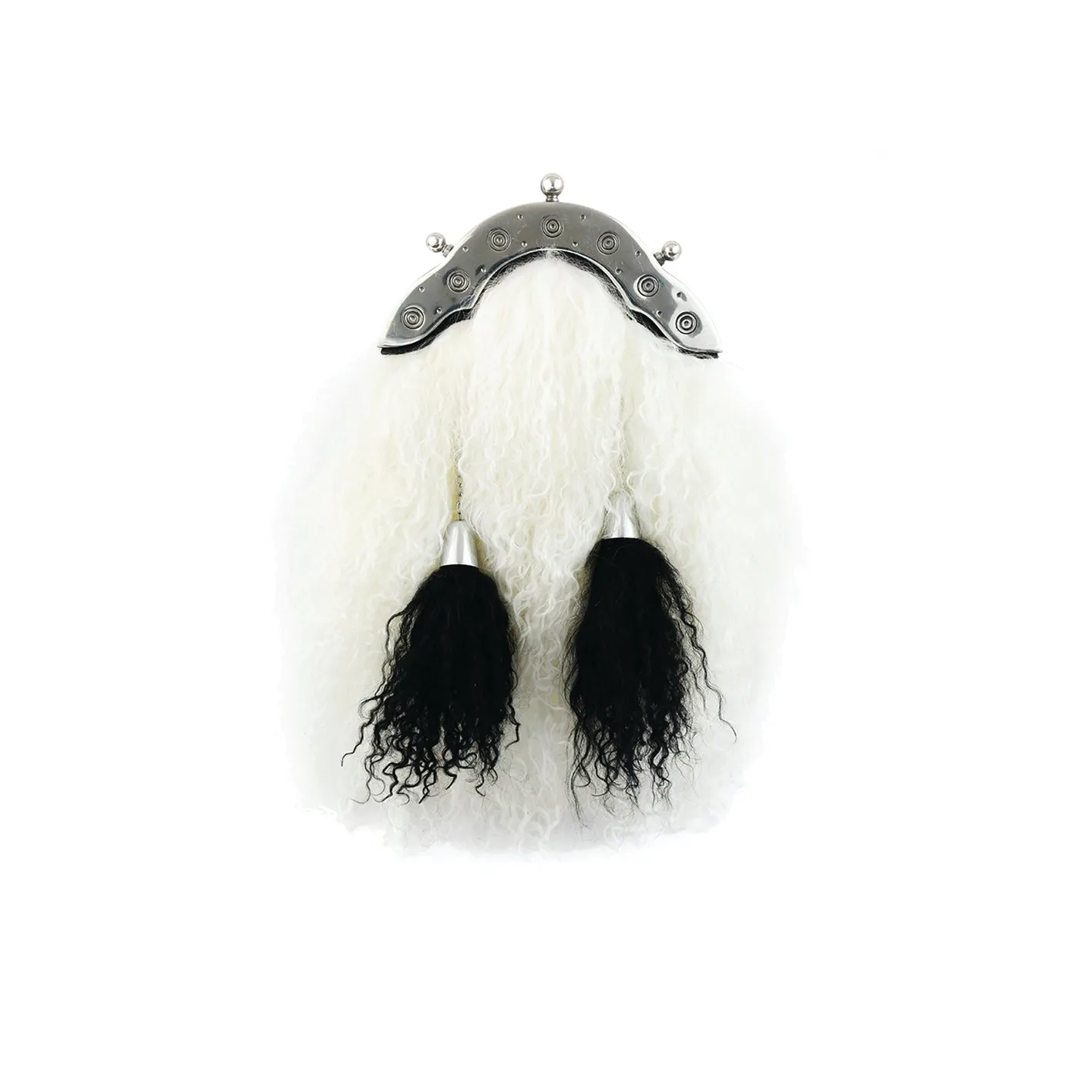 White Persian Lamb Dress Sporran