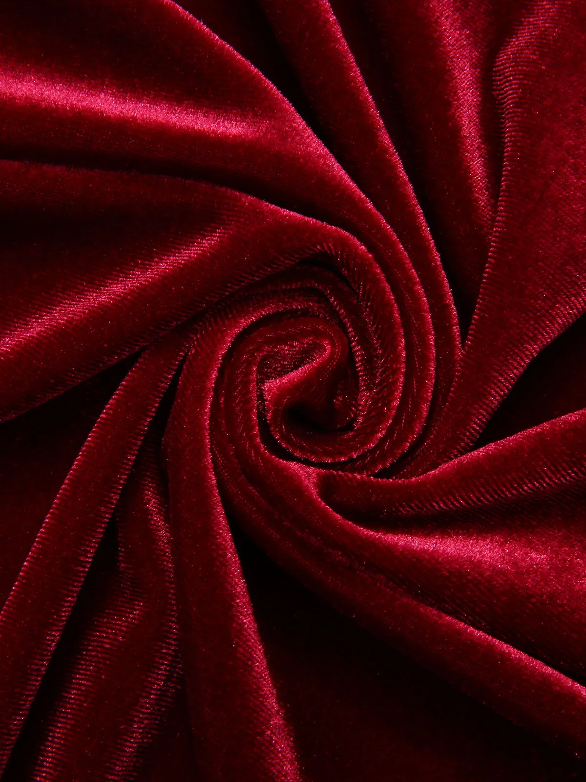 Wine Red 1930s Strap Velvet Mermaid Dress