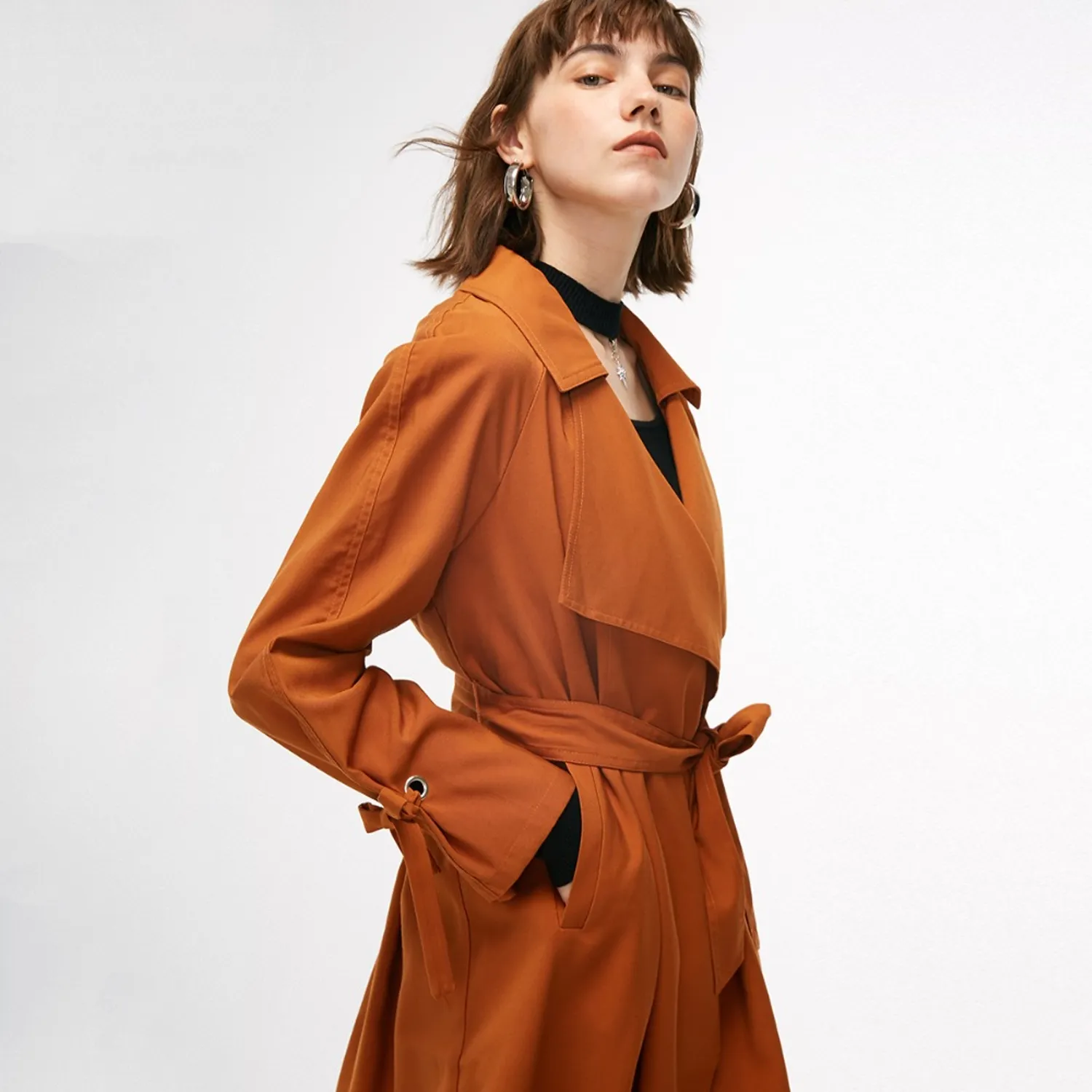 Women's Autumn Loose Belted Coat