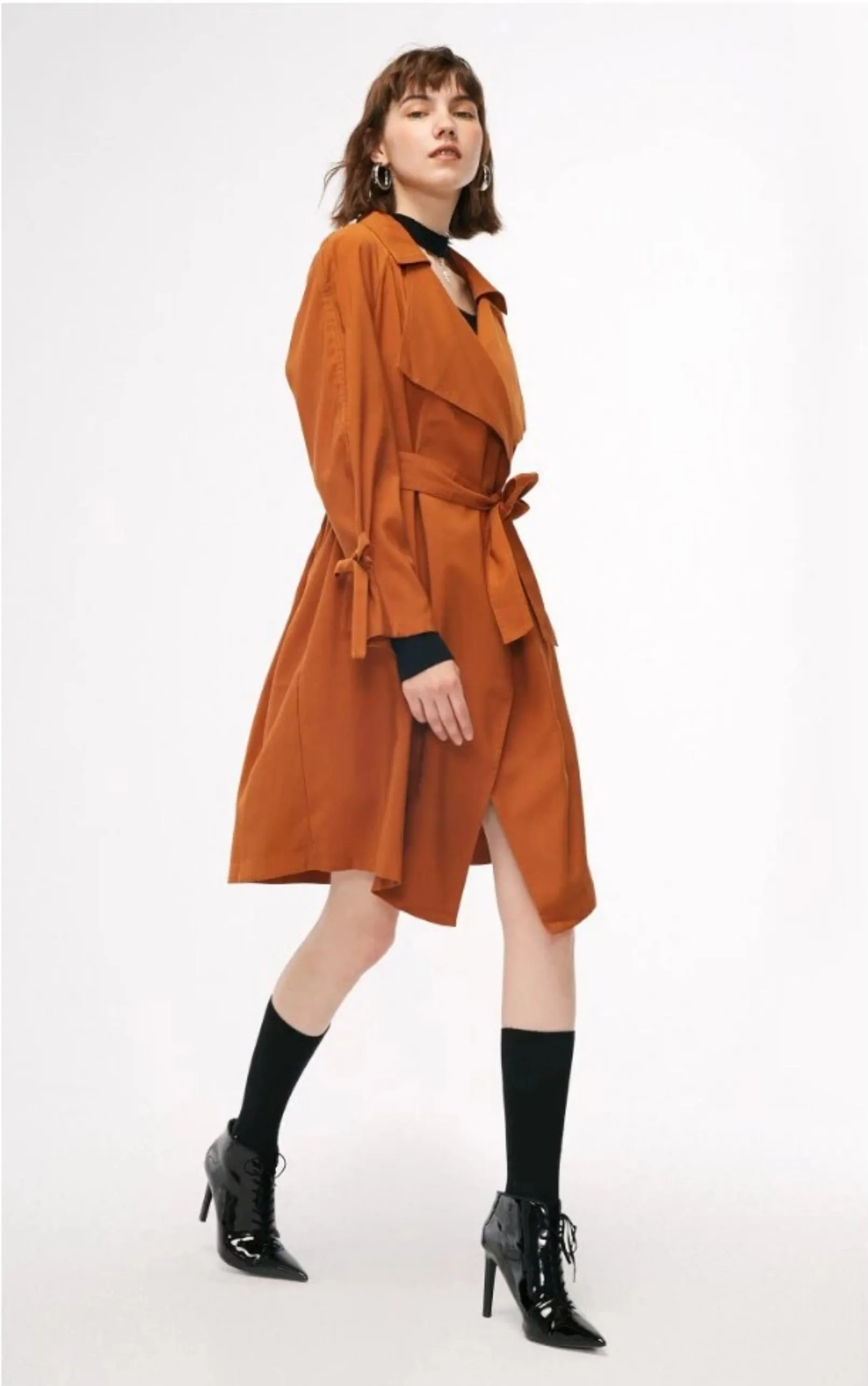 Women's Autumn Loose Belted Coat
