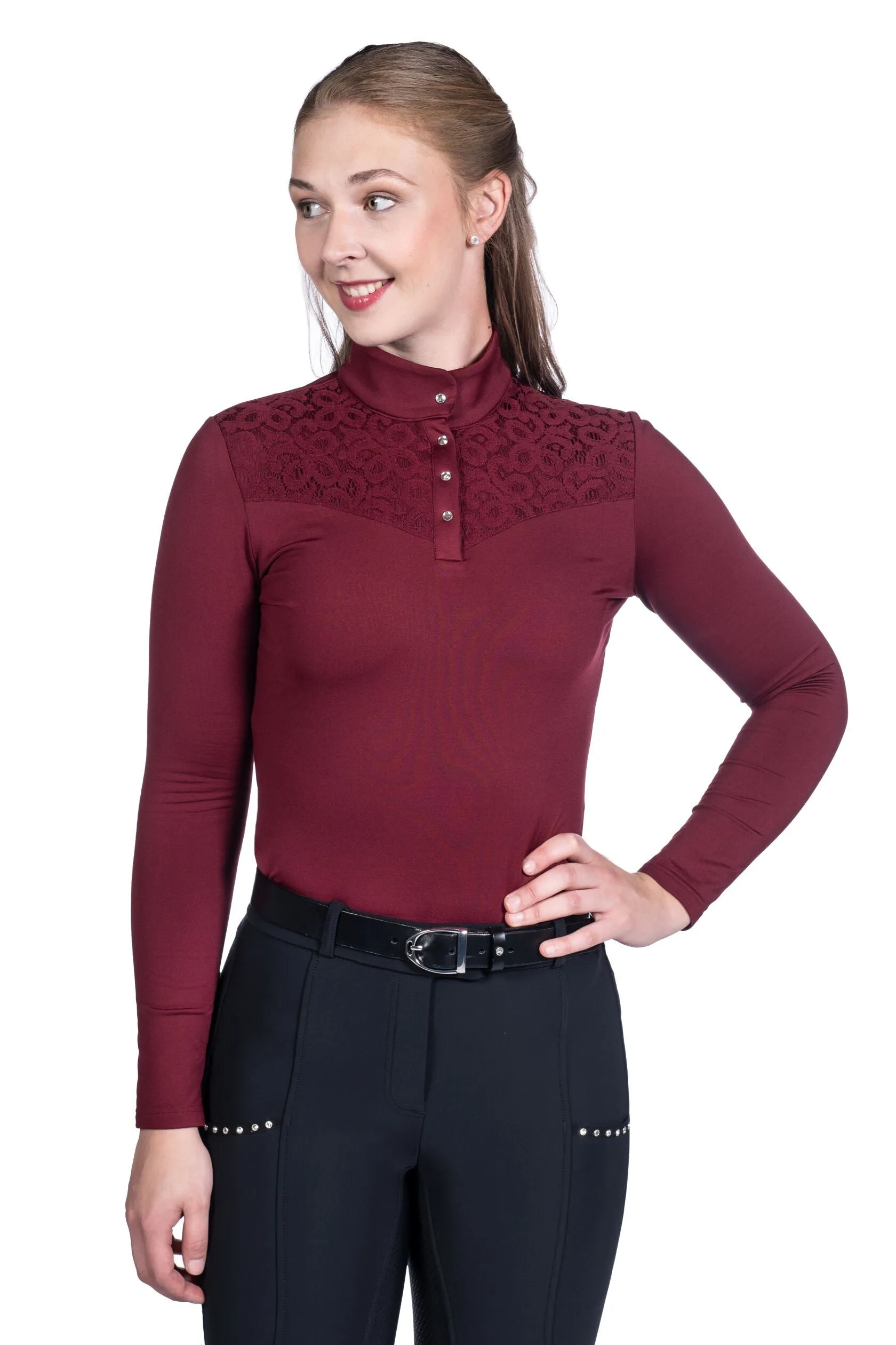 Women´s Function Shirt Berry Lace