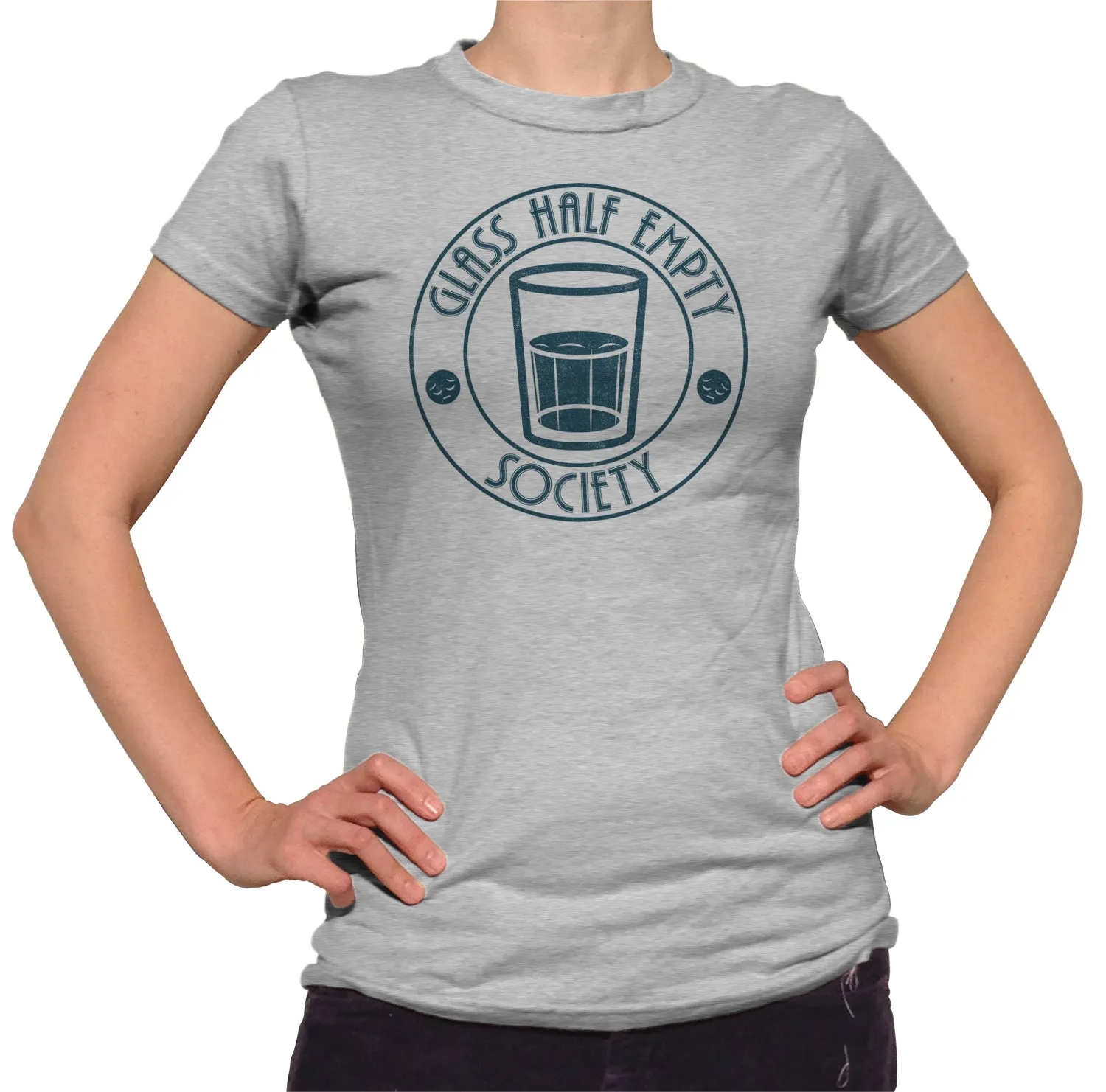 Women's Glass Half Empty Society T-Shirt