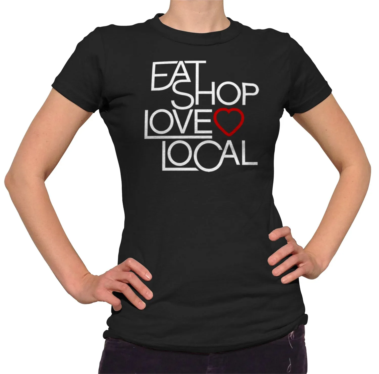 Women's Love Shop Eat Local T-Shirt