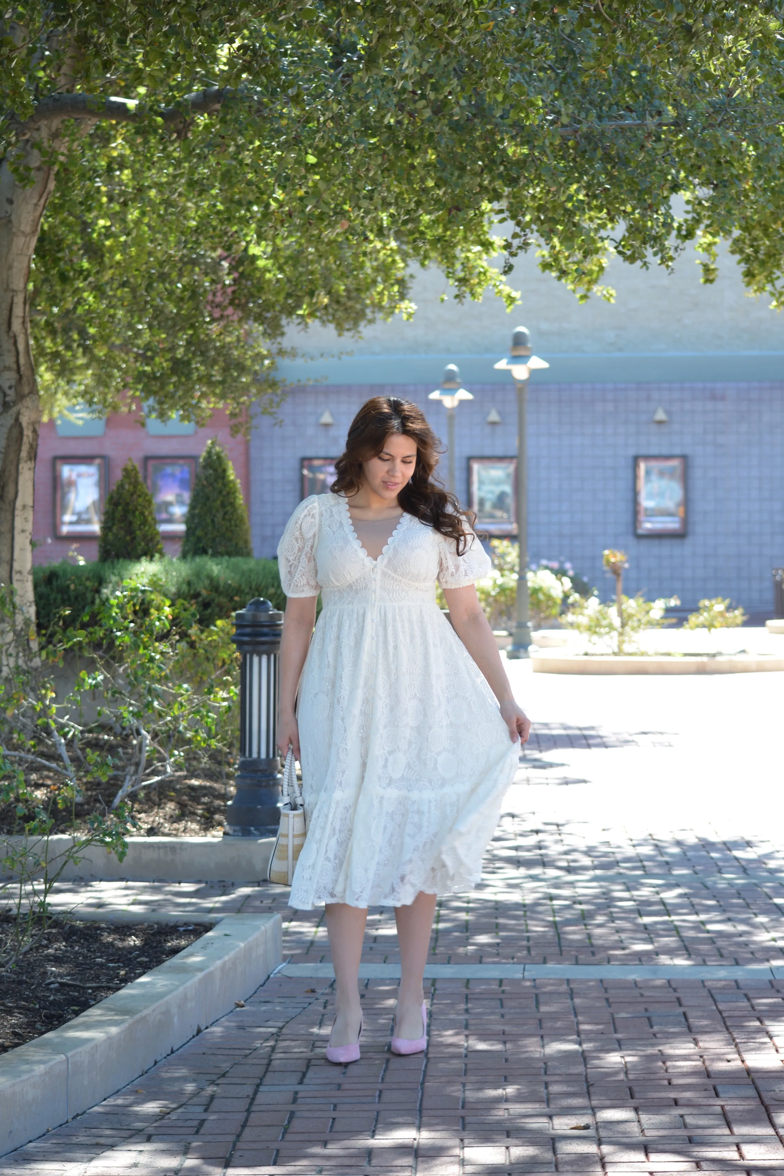 Wren White Lace Dress