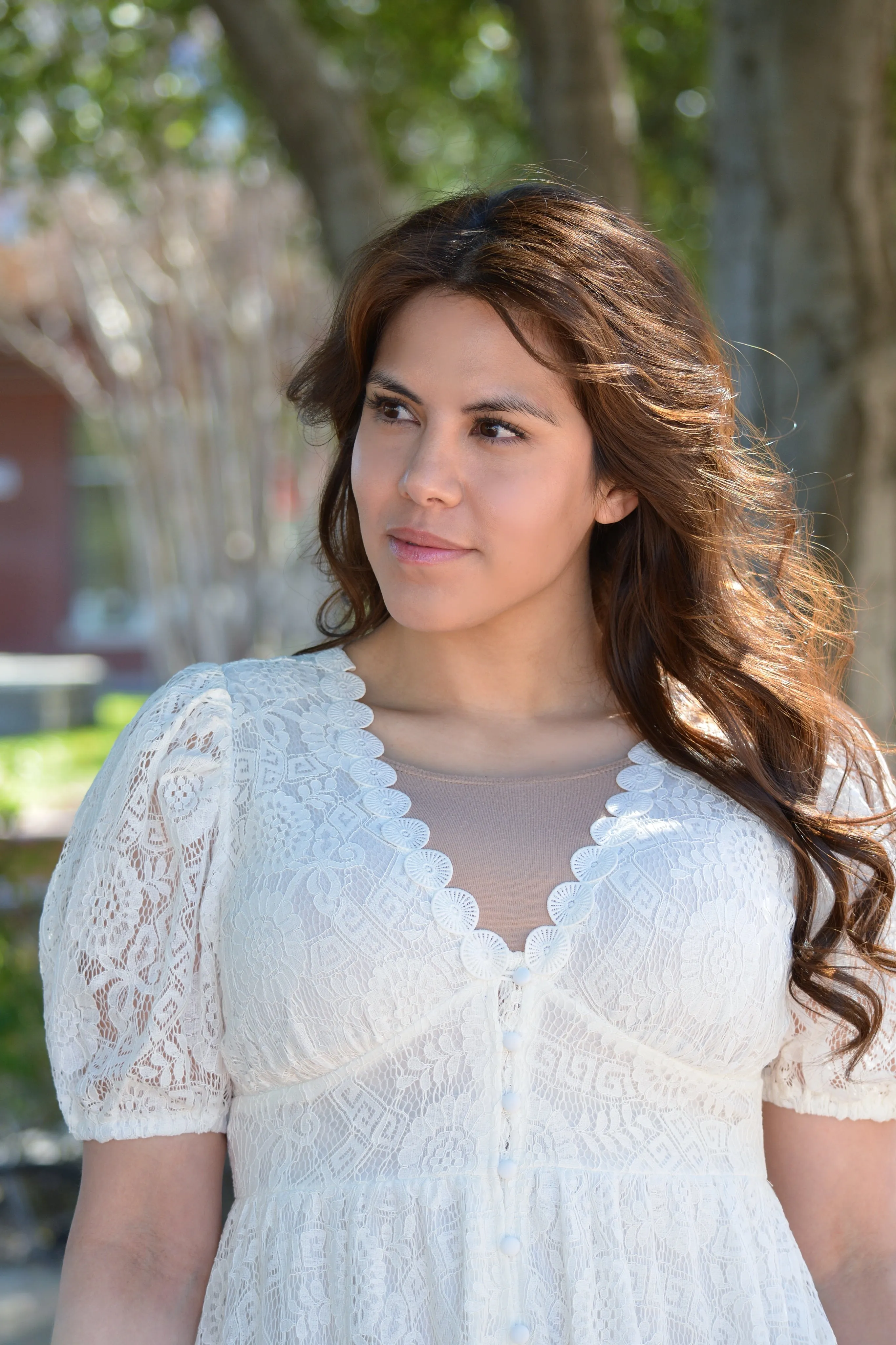 Wren White Lace Dress