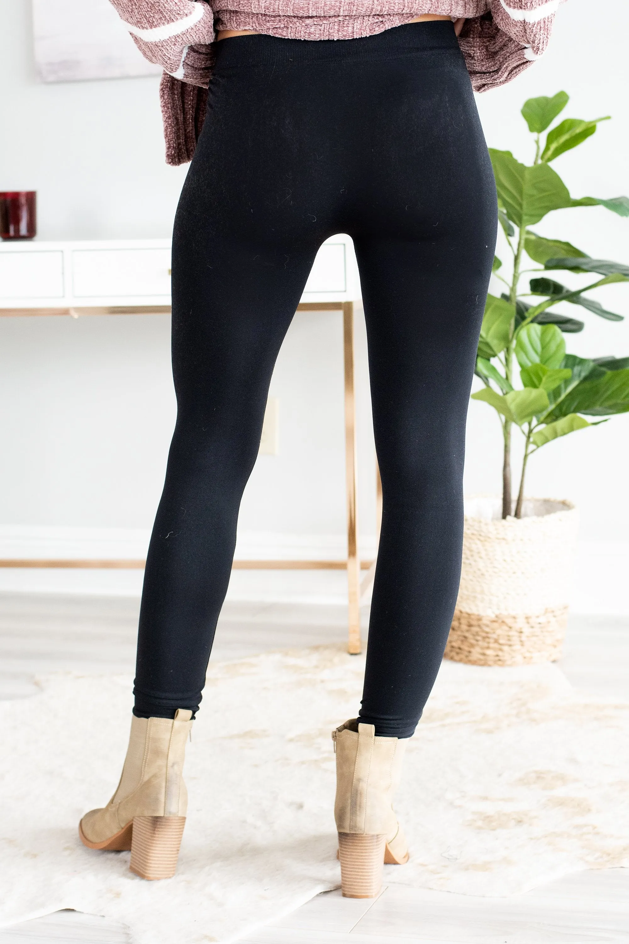 You're Worth It Black Leggings